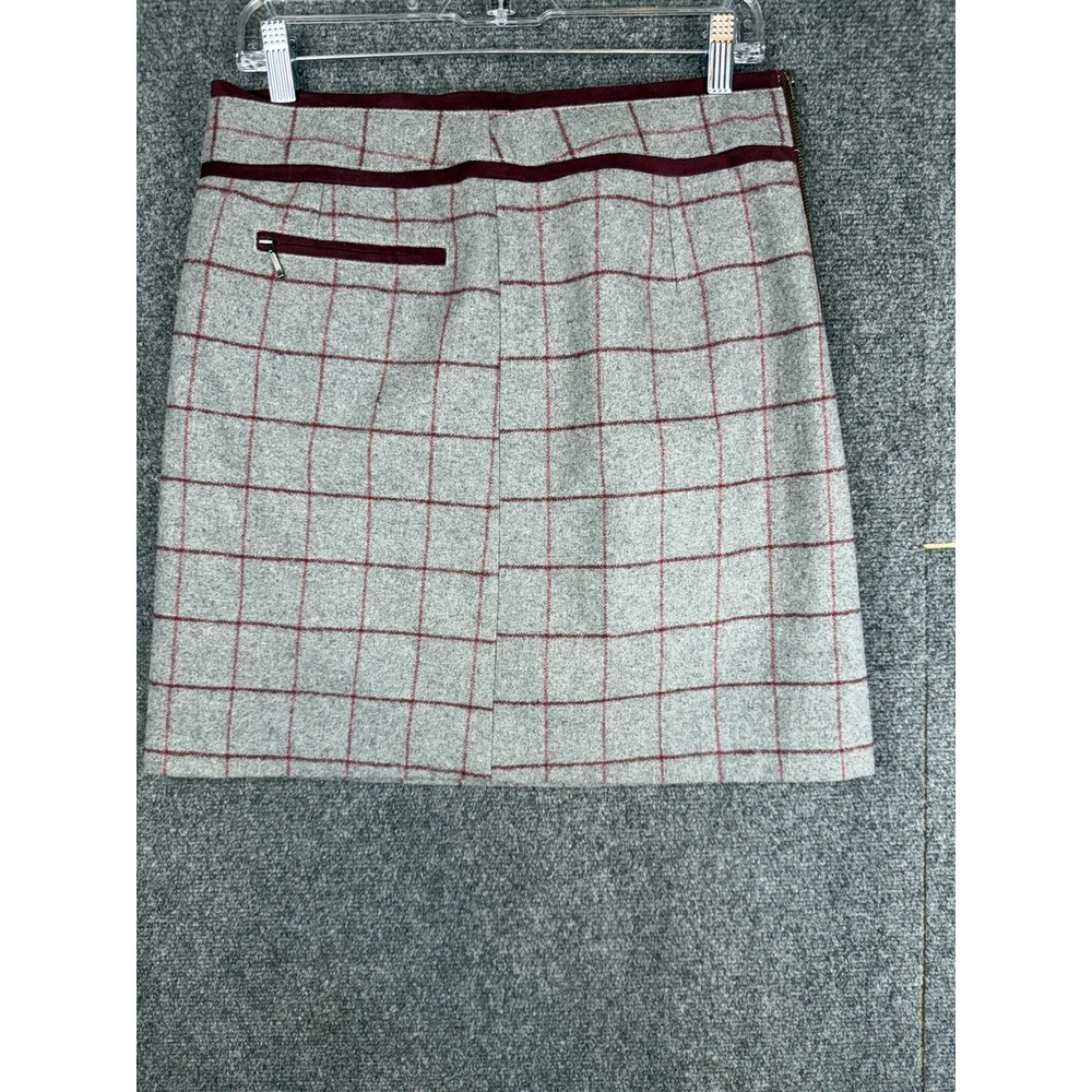 Bob Timberlake Plaid Wool Blend Mini Skirt Women's Size 6 Business Office - Picture 2 of 9